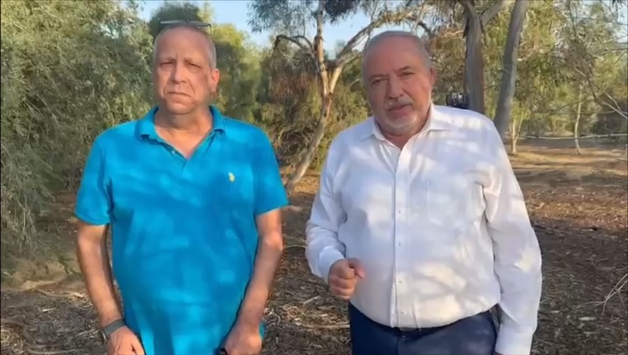 צפו בדבריו של ליברמן בעוטף עזה