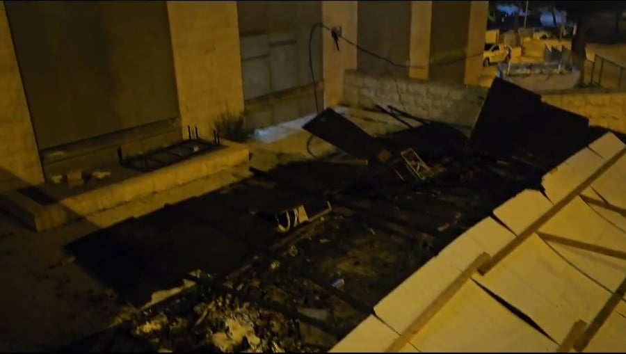 "היה לנו נס גדול". הסוכה השרופה