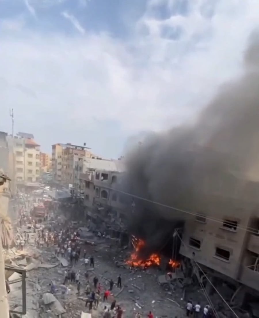 תקיפה חסרת תקדים בעזה