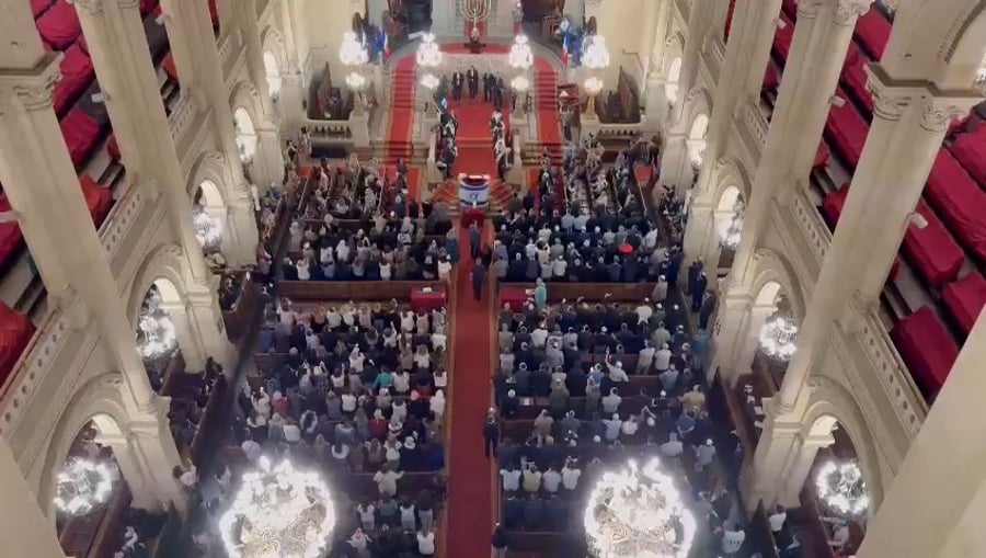 בית הכנסת הגדול בפריז בכנס התפילה 