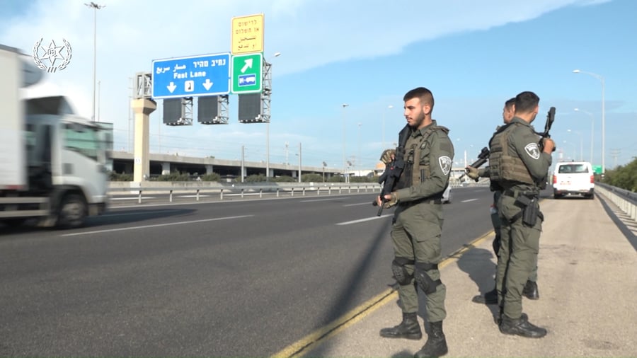הערכות לוחמי מג"ב ומשטרת ישראל בשטח