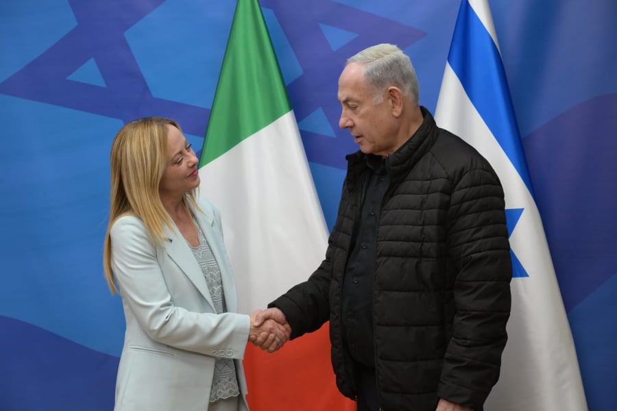עם ראש ממשלת איטליה