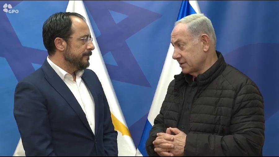 נתניהו עם נשיא קפריסין