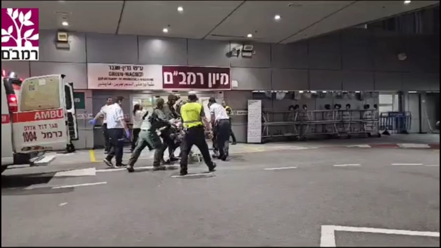 הגעת החייל לבית החולים ועדכון על מצבו ממנהל מערך הטראומה