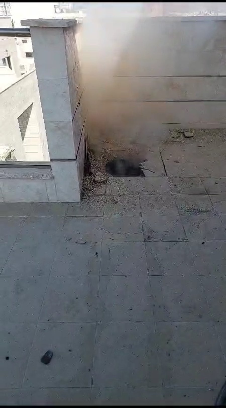 הנפילה בפתח תקווה לפני מספר דקות 