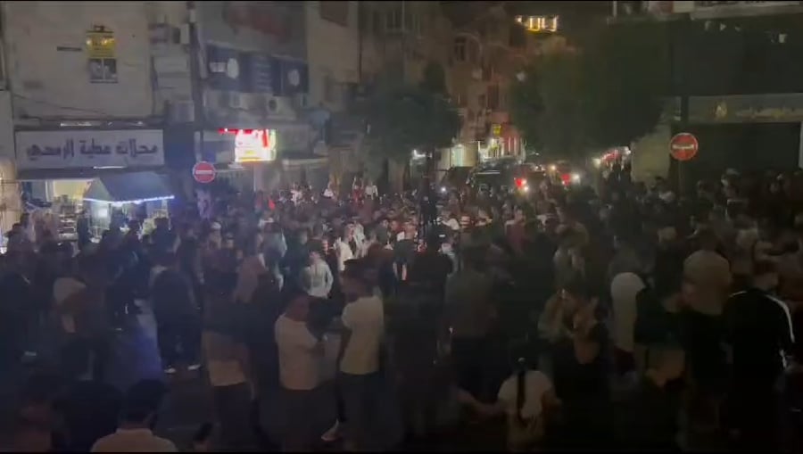 ההפגנות בג'נין הערב