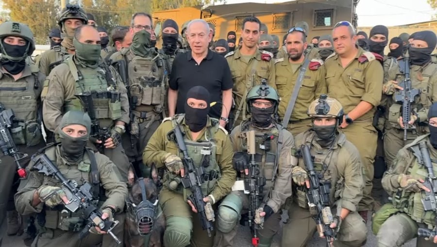 צפו בראש הממשלה עם לוחמי חטיבת מרום