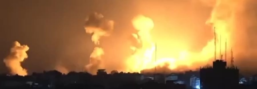 דם, אש ותמרות עשן. רצועת עזה הערב