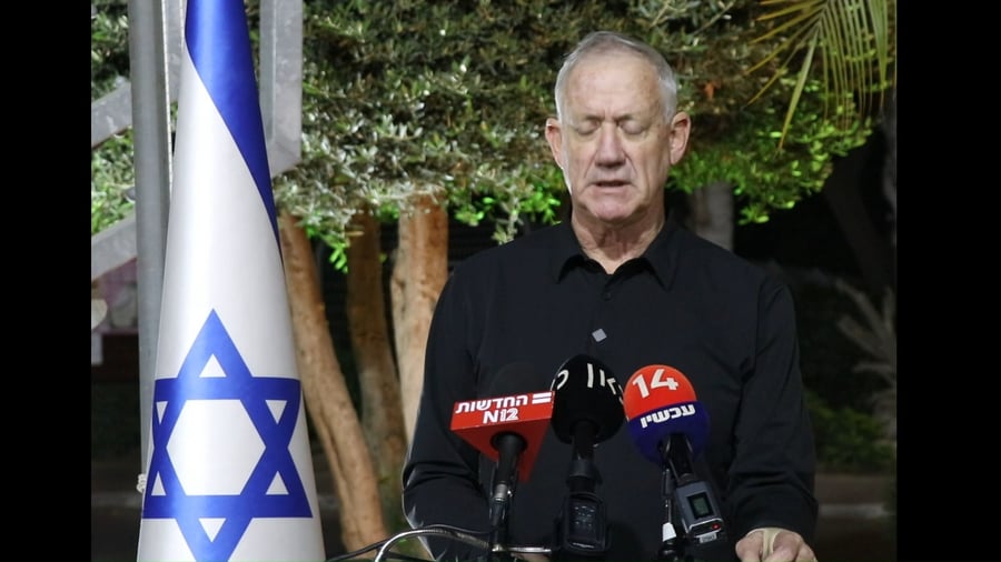 דבריו של גנץ, הערב