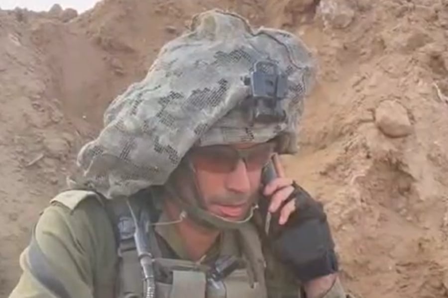 חייל משתתף בברית לבנו מהחזית - בטלפון 
