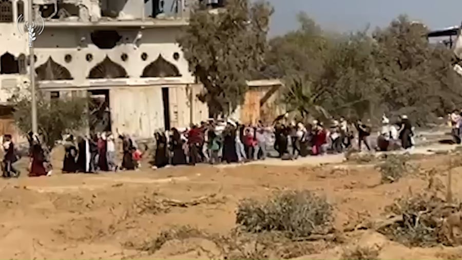 תושבי עזה נעים דרומה, היום