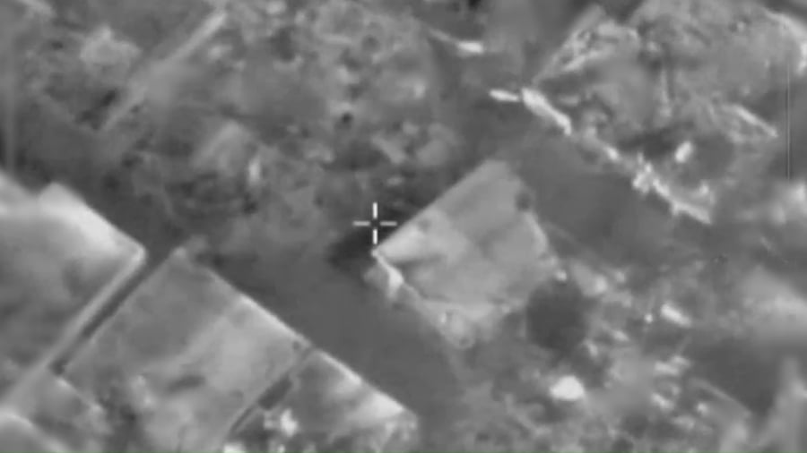 תיעוד מחיסול 4 המחבלים על ידי כלי טיס מאוייש מרחוק