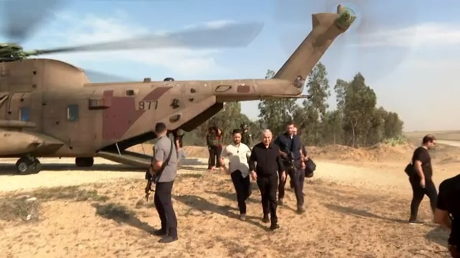 נתניהו בביקור בגדוד הבדואי