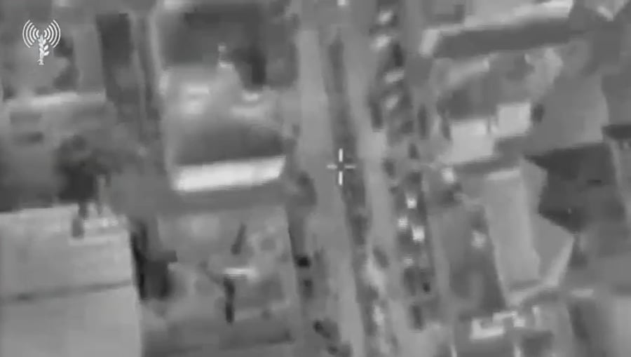 התיעוד של מחבלים עם RPG בבית החולים