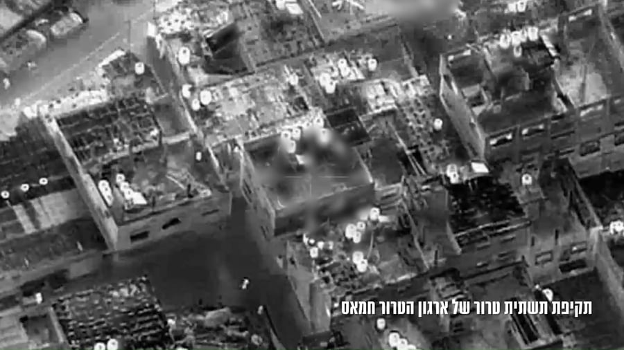 תיעוד מתקיפות צה"ל ברצועה