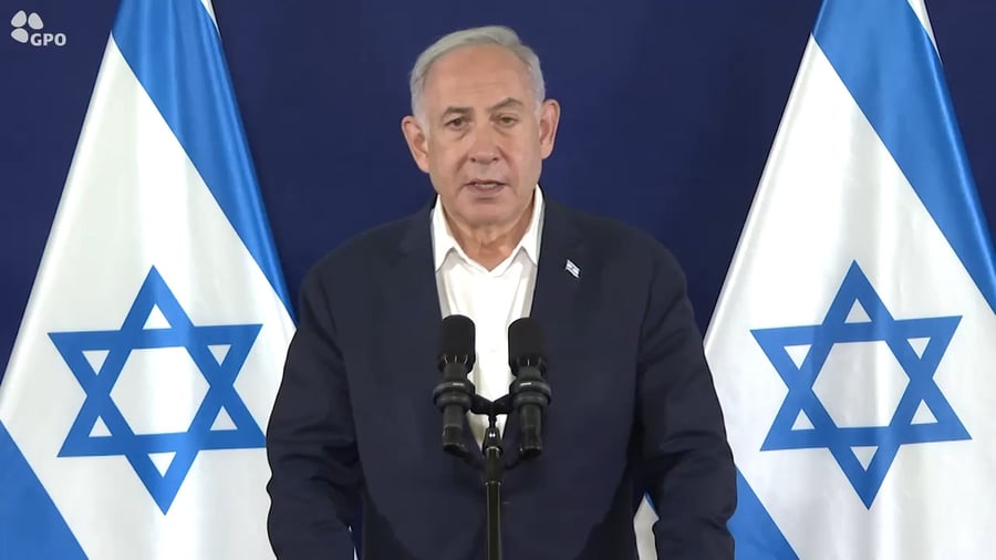 צפו בדבריו של ראש הממשלה בנימין נתניהו כנגד יו"ר הרשות אבו מאזן