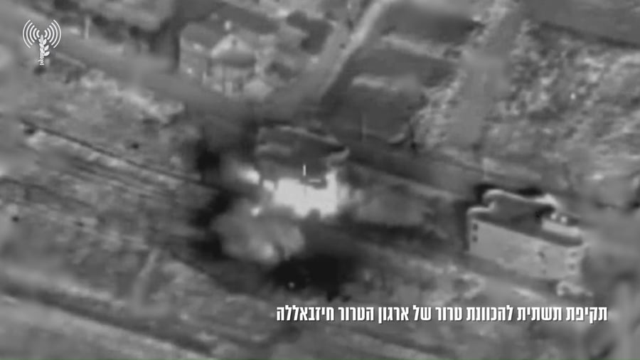 צפו בתקיפות צה"ל בלבנון