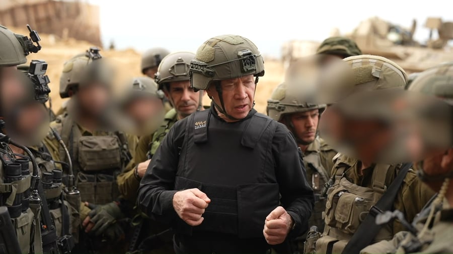 דבריו של שר הביטחון בעזה