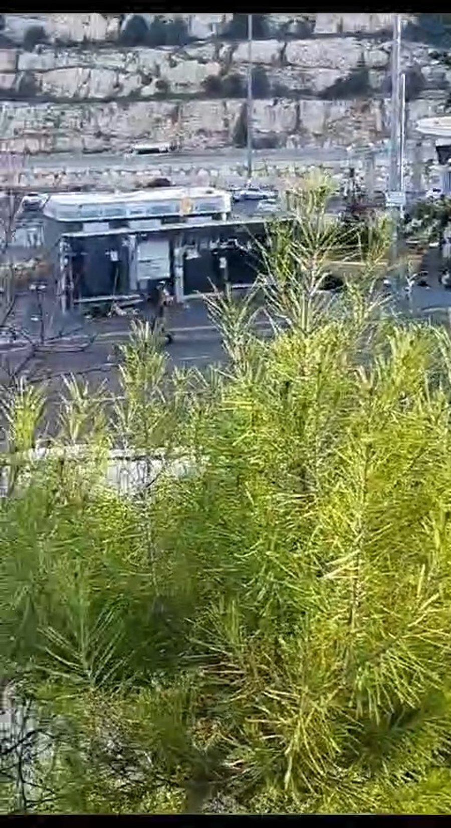 תיעוד מזירת הפיגוע כעת