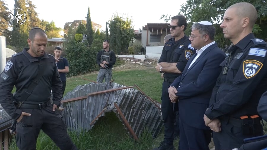 השר בן גביר בסיור ביישובי עוטף עזה