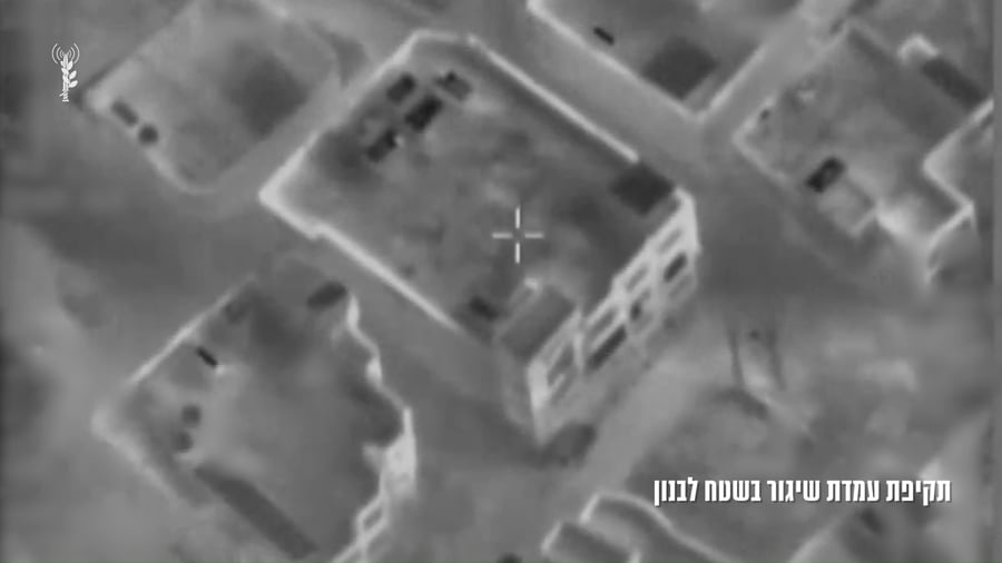 צפו בתקיפת חיל האוויר בלבנון