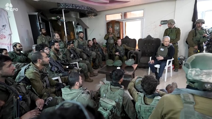 הביקור המלא של נתניהו בצפון רצועת עזה