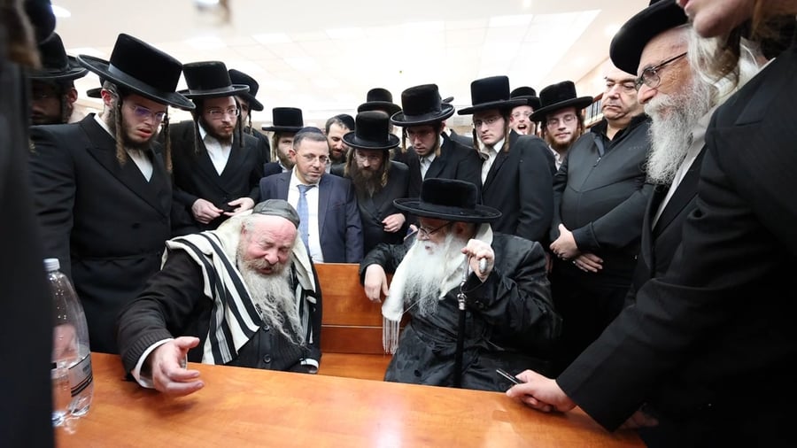 הפגישה של האדמו"ר מצאנז עם המקובל רבי יעקב אדס