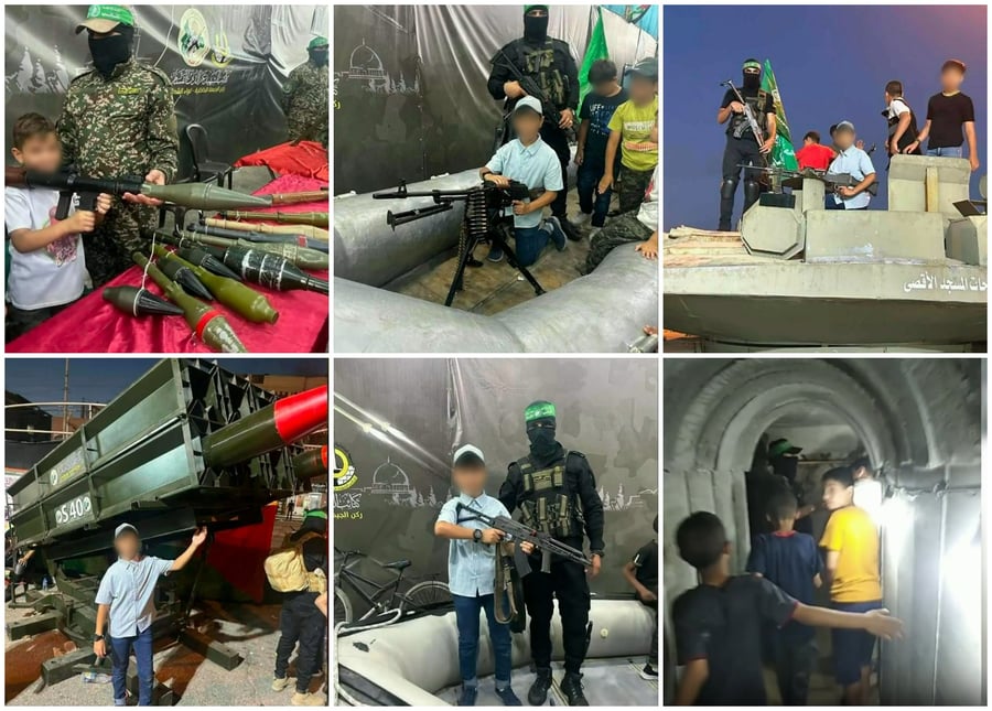 צה"ל חשף תיעוד: כך חמאס משתמש בילדים לפעילות צבאית