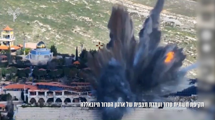 צפו בתיעוד מתקיפות חיל האוויר בלבנון