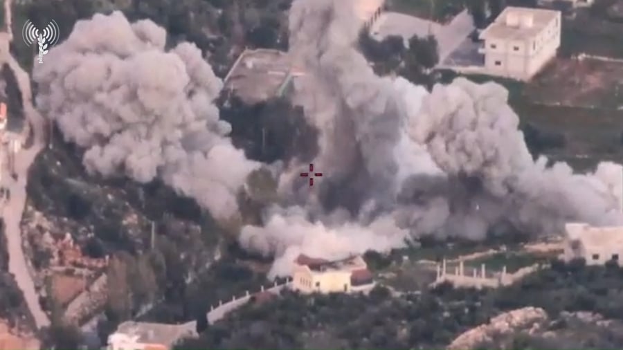 צפו בתקיפת חיל האוויר בלבנון