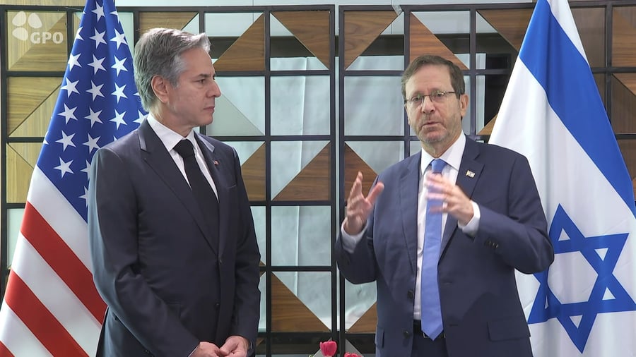 פגישת הרצוג ובלינקן