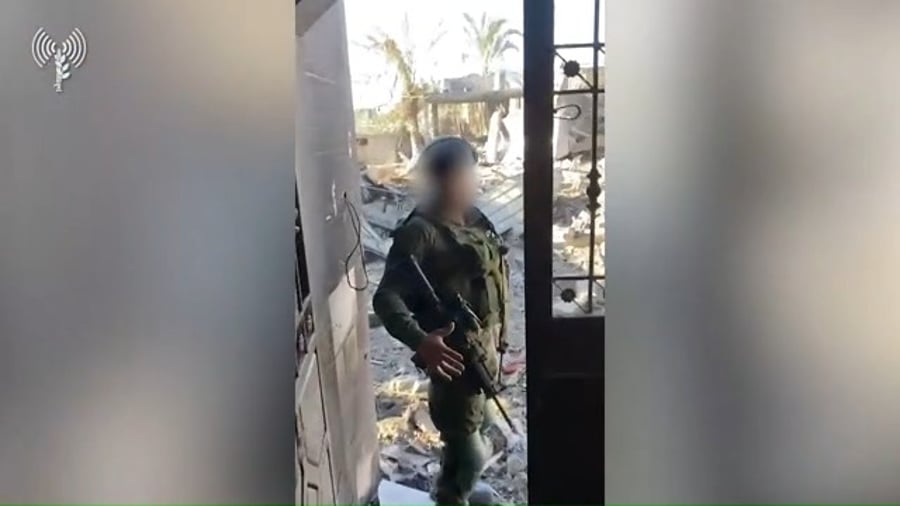 השמדת אמצעי לחימה על ידי צוות הקרב של חטיבת גבעתי