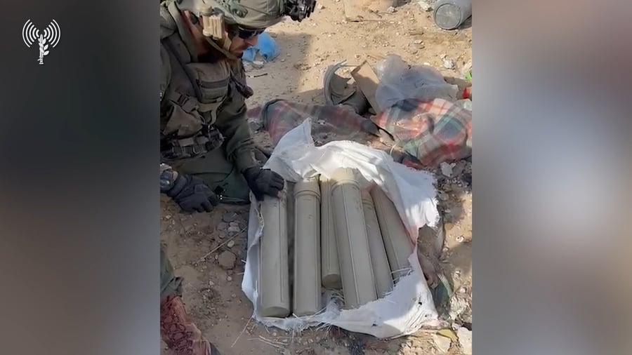 מצבור המרגמות על ידי צוות הקרב הגדודי של סיירת חרוב