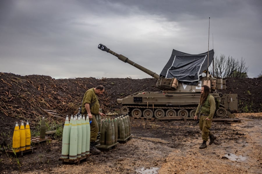 טנק צה"ל בגבול לבנון