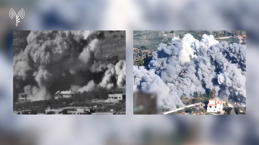 צפו בתקיפה המשולבת של חיל האוויר