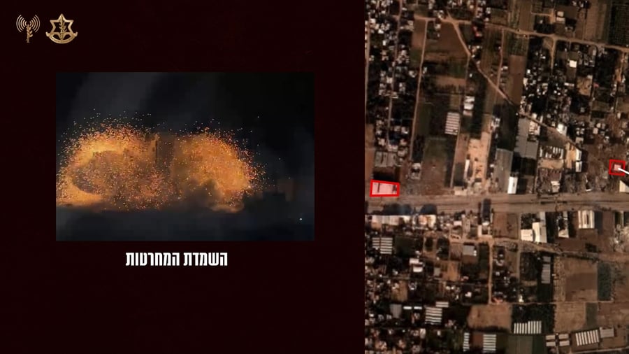 צפו בהשמדת מעבדת הנפץ של חמאס