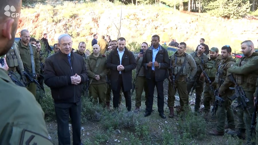 נתניהו עם הלוחמים