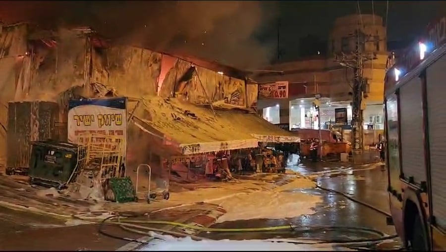 מאמצי הכיבוי בבני ברק, הלילה