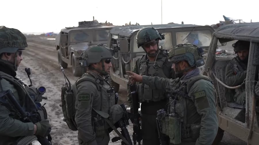  תיעוד של פעילות צוות הקרב של חטיבה 5 ברצועת עזה