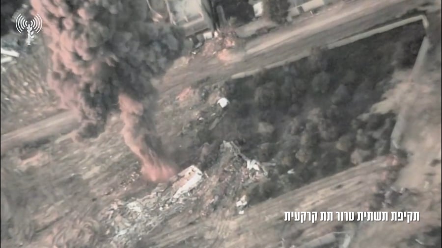 תיעוד מתקיפות צה"ל ברצועה