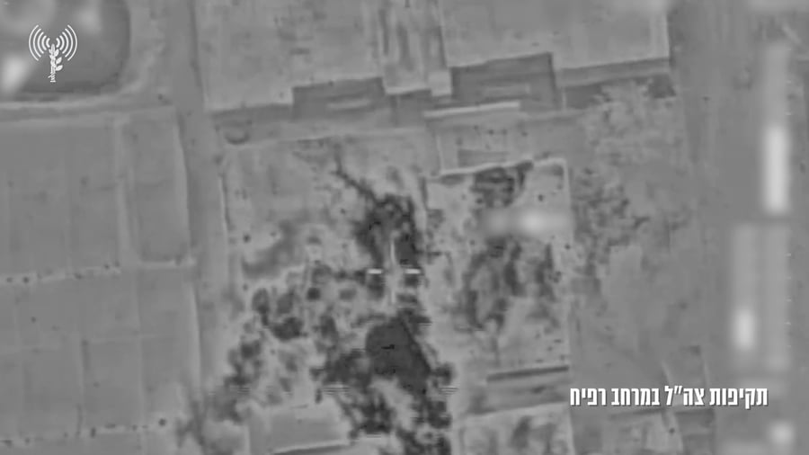 צילום אווירי מתקיפות כלי טיס של חיל אוויר בעת המבצע