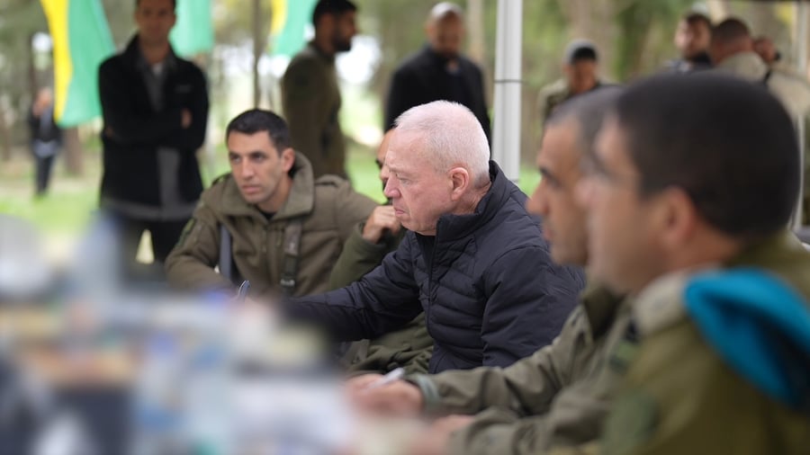 ביקור השר יואב גלנט בחטיבת גולני