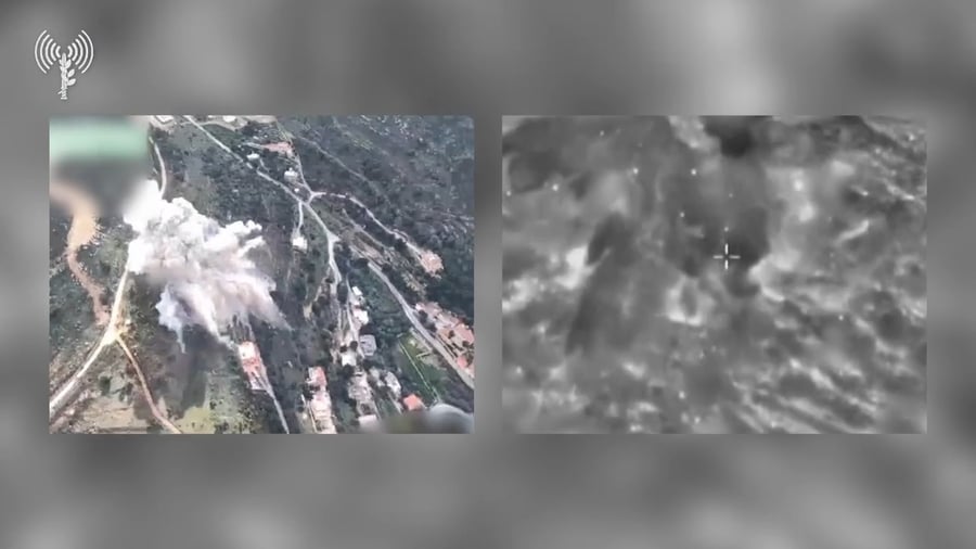 התקיפה בצידון כפי שתועדה מהאוויר