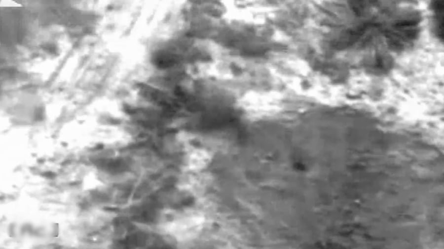 תקיפת המשגר שממנו בוצעו שיגורים לעוטף אתמול (ב')