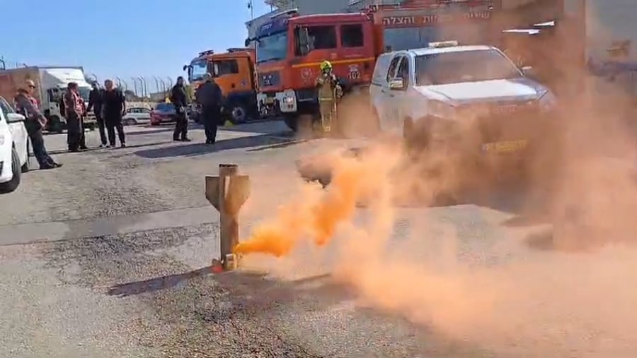 "אש יוצא מהרקטה", מעשי ידי החבר'ה של תחנת שומרון