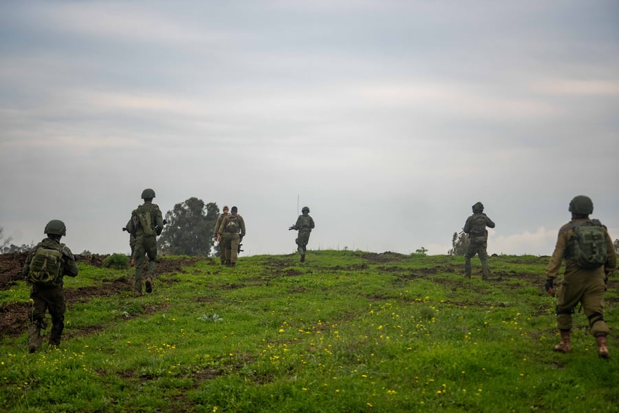 תרגול כוחות צה״ל בגבול הצפון