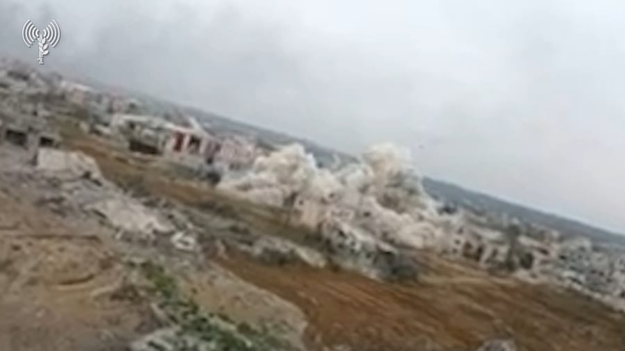 צפו בתיעוד: כך הושמדו פירי ותוואי מנהרות הטרור של החמאס