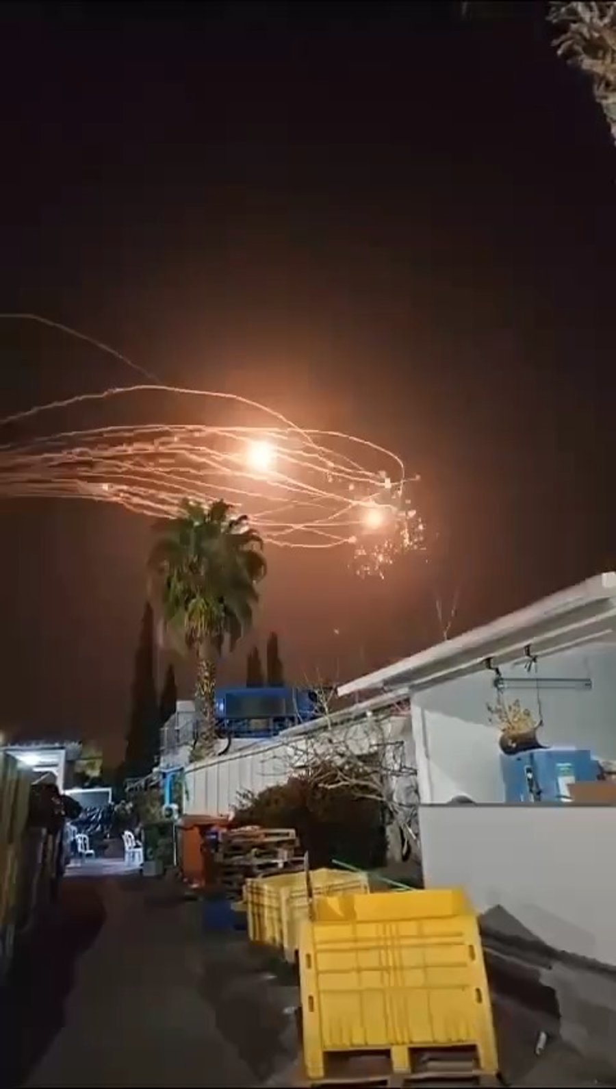 תיעוד נוסף מפעילות מערכת כיפת ברזל בשמי קריית שמונה