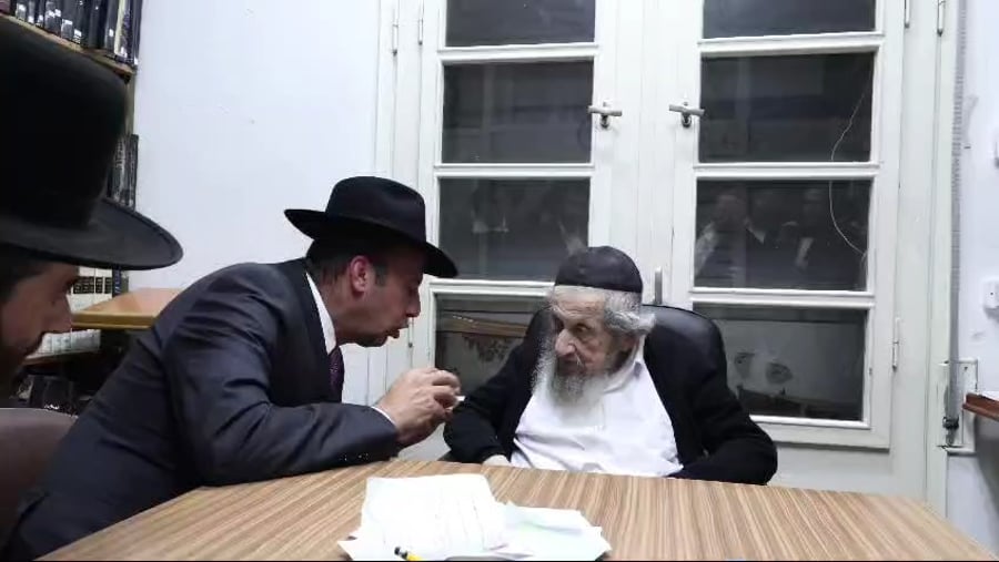 שמוליק גרינברג עם הגר"ד לנדו