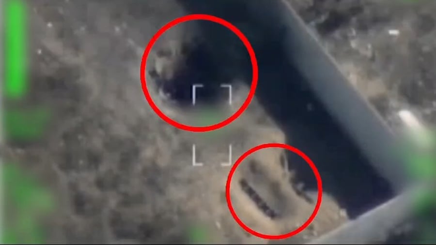 מרחב השיגור בדיר אל בלח, לאחר ביצוע הירי לאשדוד